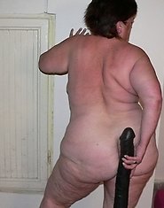 Look at that chubby mature toylover having fun